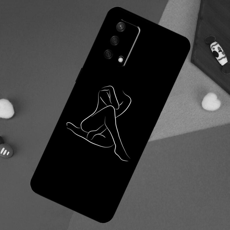 Sexy Nude Women Art Case For OPPO A96 A76 A16 A18 A58 A78 A98 A17 A77 A54 A57 S A74 A5 A9 A53 A52 A72 A15 A93
