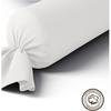 Bolster Case - High Quality - 100% Cotton - 45 X 185 Cm - Machine Washable - White