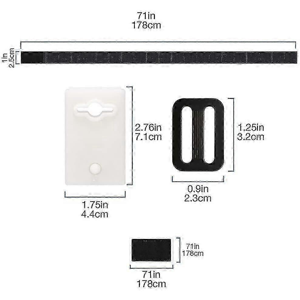 Swimming Pool Solar Cover Fixing Kit - 8 Solar Cover Straps - Solar Cover Strap Kit - Cover Reel Fixing