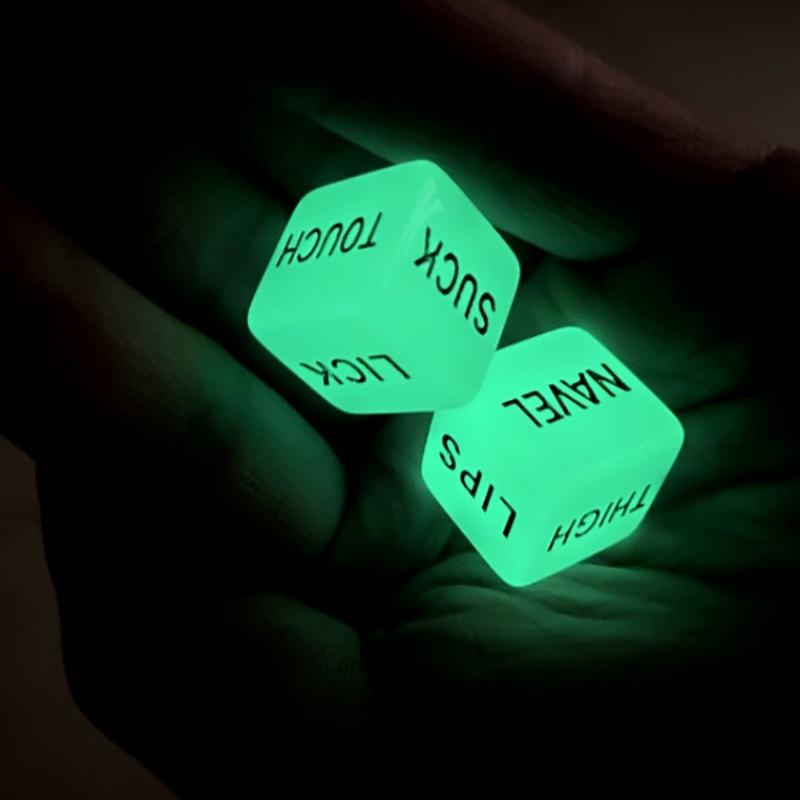 SM Sex Pose Dice Acrylic Pearl Dice Collection Couple Sex Night Light Dice Newlyweds Bedroom Naughty Games Sex Toys
