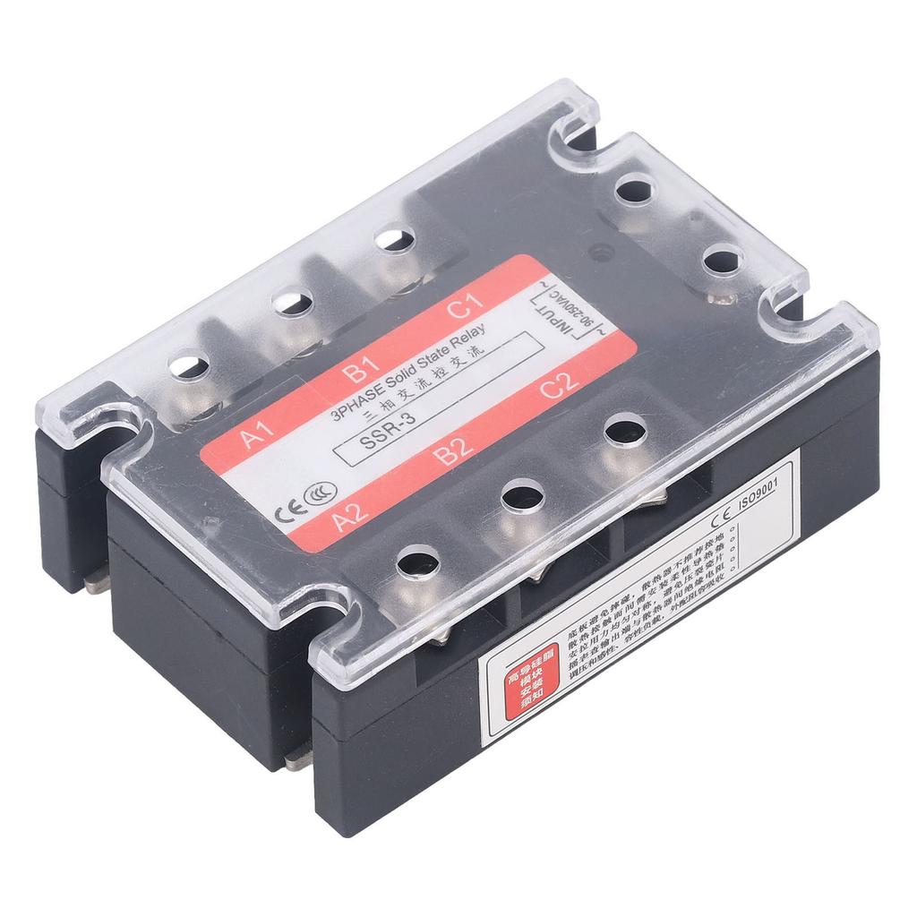 3-фазное твердотельное реле 10A светодиодный индикатор огнестойкое реле переменного тока для станка с ЧПУ 480 В
