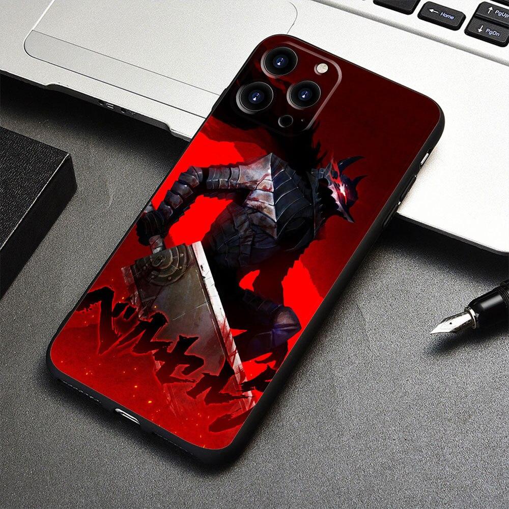 Для iPhone 11 X XS 8 Plus 12 XR 14 13 Pro Max 7 6S SE 5 SE2 5S 6 SE2022 Сумка Berserk Guts Anime Capinha Funda