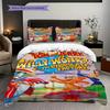 Whimsical Adventure Chocolate Land Bedding (1 * duvet cover + 2 * pillowcase, without core) 2D Flat Duvet cover and pillowcase Christmas birthday gift