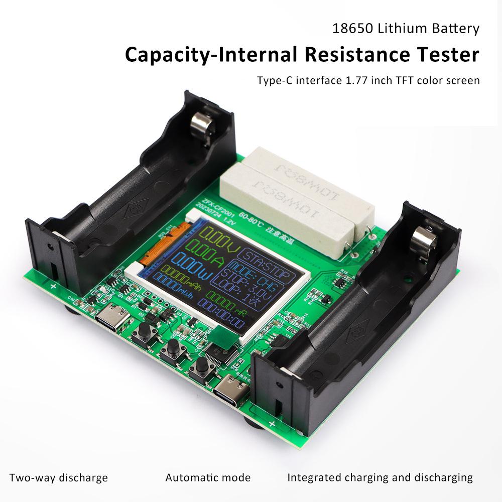 2/4 канала 18650 тестер аккумуляторов мАч МВтч цифровой детектор мощности аккумулятора модуль Type-C 18650 тестер емкости литиевых аккумуляторов