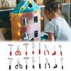 8 шт., мини-инструмент для ремонта, кукольный домик, молоток, ножницы, набор гаечных ключей, инструмент для моделирования, модель игрушки, декор для дома