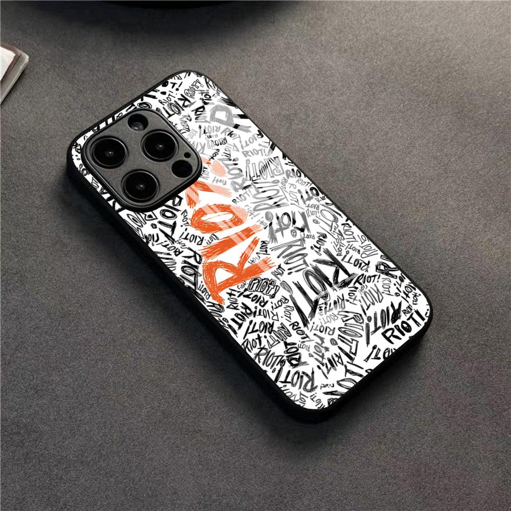 COOL Paramore Phone Case For 17 Pro Max IPhone 16 Pro 14 12 11 13 Mini X XR XS 15 Plus SE Glass Cover