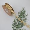 Золотая и Серебряная Кружевная Лента-Снежинка - Рождественский Декор из Искусственной Кожи с Тиснением