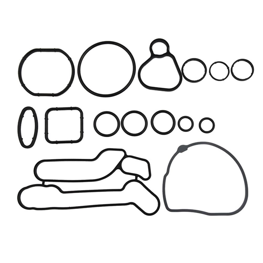 Комплект уплотнений масляного радиатора двигателя. Черные автомобильные аксессуары Прокладка