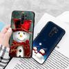 Черный чехол для Xiaomi Redmi 13C Note 9 iPhone XR 7 8 14 15 11 12 13 X XS Pro Max Samsung A25 S23 S24 FE Ultra Plus Snowman