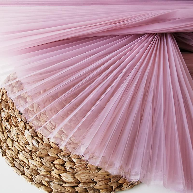 100x150 см белая/синяя/красная/розовая плиссированная марлевая жесткая сетчатая ткань/модная марлевая моделирующая ткань DIY материалы/дизайнерская ткань для одежды