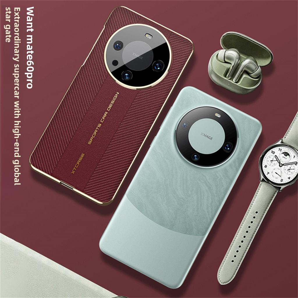 Чехол для телефона Huawei Mate 60 50 Pro Роскошный гальванизированный кожаный Чехол с защитой камеры Жесткий чехол для Huawei Mate 40 30 Pro Чехол