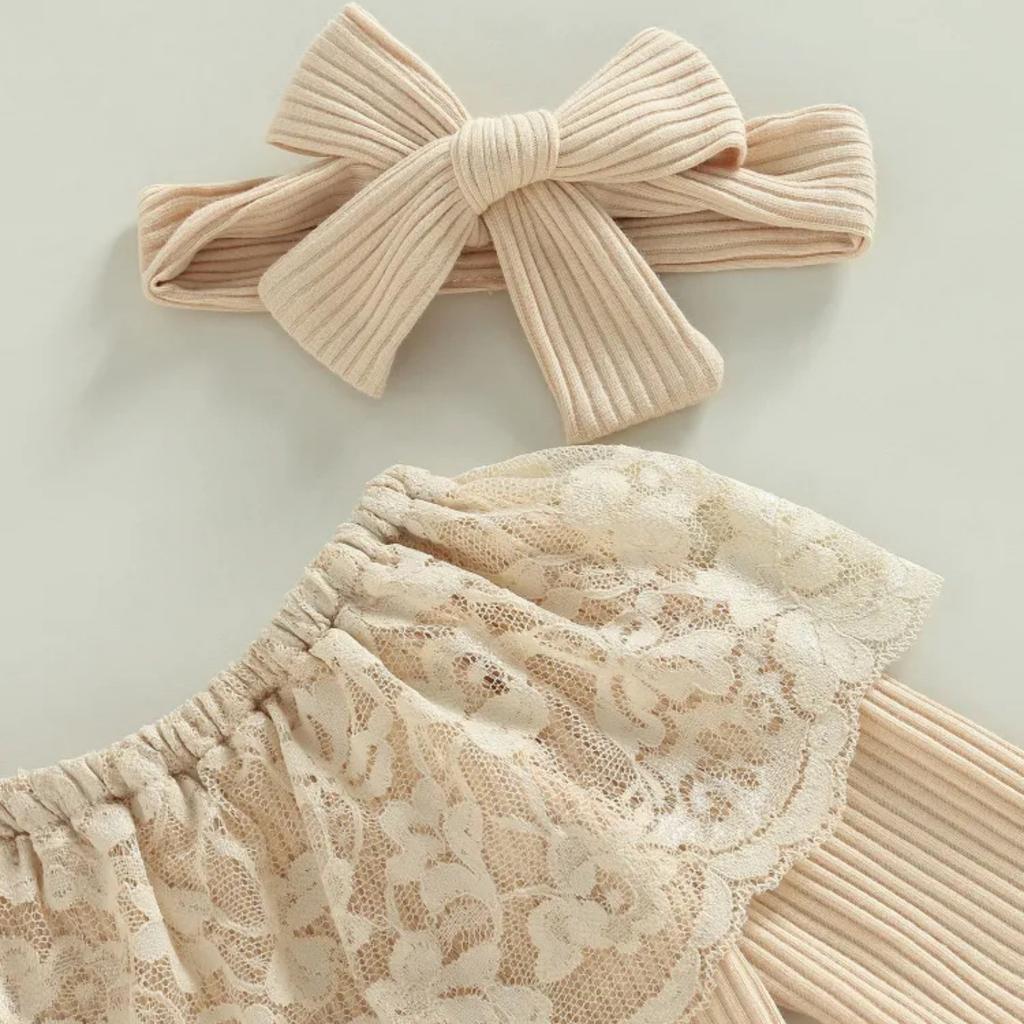 Модный детский весенний комбинезон с принтом, джинсовые расклешенные брюки, детский костюм из двух частей