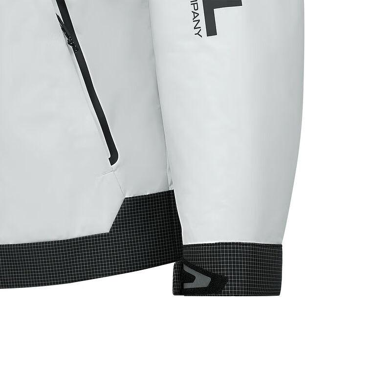 Skechers Ветронепроницаемая Водонепроницаемая Маслостойкая Теплая Повседневная Куртка для Улицы и Поездок Свободного Кроя Мужская Куртка Лаймово-Синяя P125M004-053A