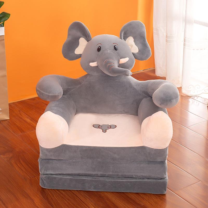 Складной детский диван, плюшевый мягкий милый детский диван-кровать с героями мультфильмов и подлокотниками для спальни для мальчиков и девочек