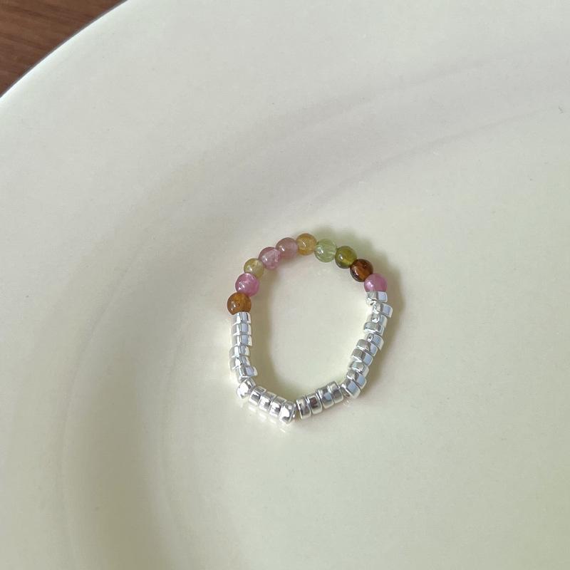 VENTFILLE 925 Sterling Silver Geometry Pearl Irregular Rings For Women Korean Sweet Temperament Jewelry Girls Gift Dropshipping