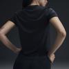 Nike Dri-Fit Футболка с принтом логотипа, удобная, с круглым вырезом, с коротким рукавом для бега, женская, черная FV6374-010