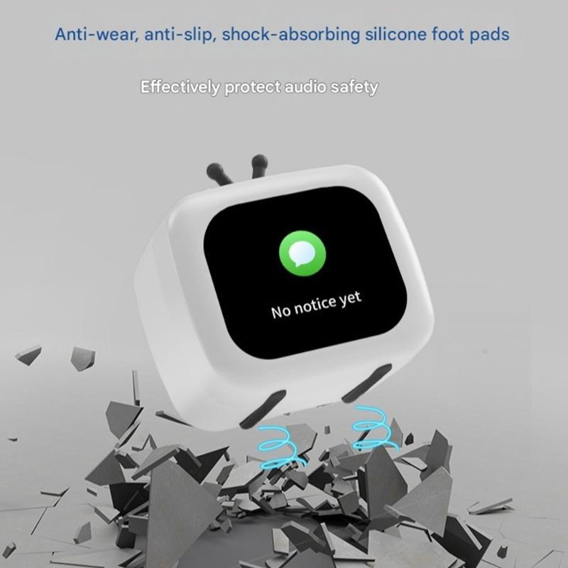 Портативные Bluetooth-совместимые колонки с экраном для отображения текста песен, мини-беспроводные колонки для кемпинга на открытом воздухе, путешествий и домашнего использования