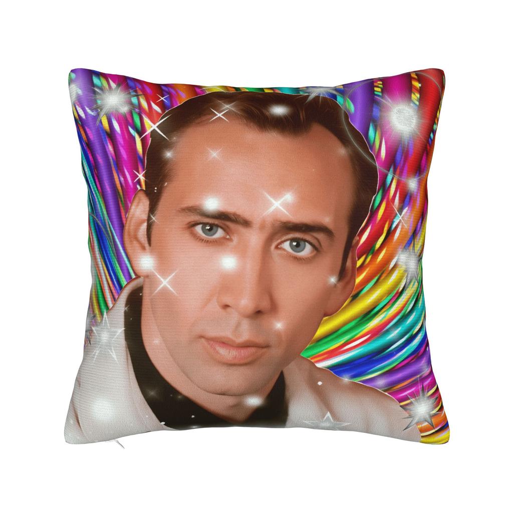 Pillow Case Funny N-Nicolas C-Cage Banana Soft  Pillow Cover For Living Room Chair Cute Funny Pillowcases
