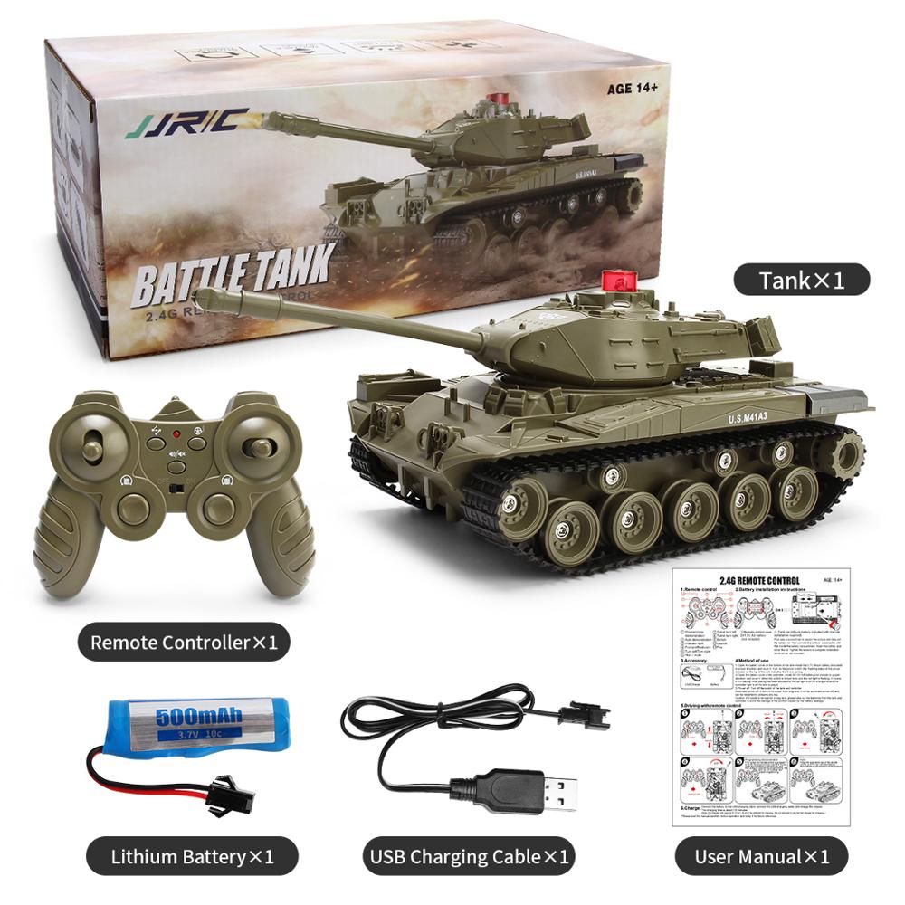 2024 New RC Tank Model Toy 2.4G Remote Control Programmable Tracked Tank Sound Effect Military Tank 1/30 Remote Control Car Toy Suitable for Boys Gift