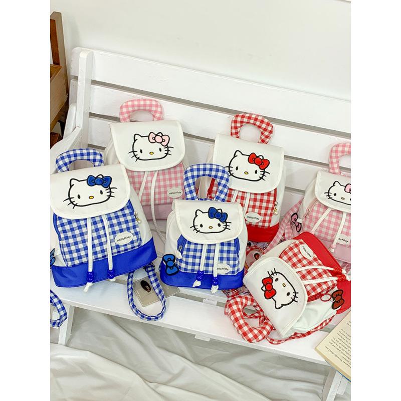 Красный легкий мини-рюкзак Mimi с мультяшным рисунком для девочек.