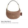 COACH Payton Coated Canvas With Smooth Leather Handbag Mini Women's Gold & Umber CEL06-IMXHE