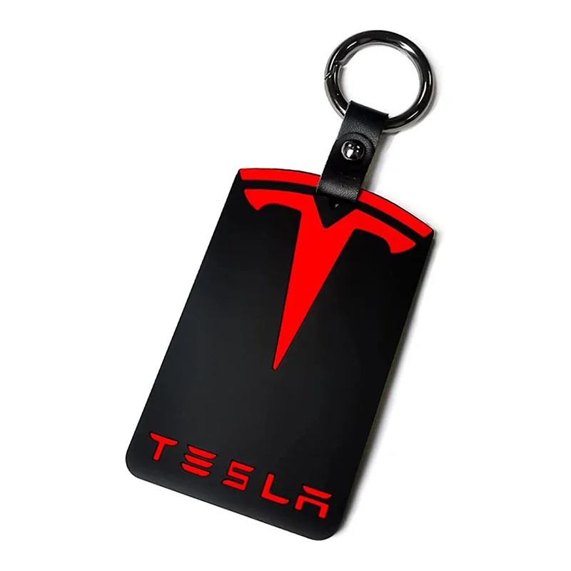 Автомобильная наклейка 2025 Новый Tesla 3D Дизайн Выделяющий Держатель для Ключ-карты Силиконовый Защитный Чехол Брелок для Tesla Model 3 Model Y Аксессуар