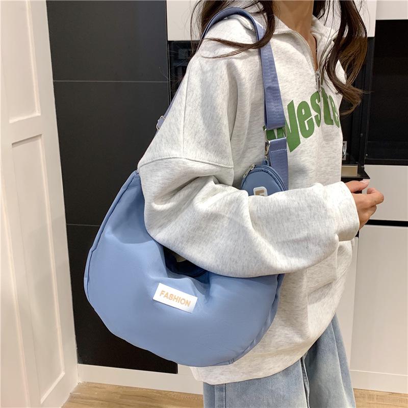 Женская сумка-пельмень из ткани Оксфорд 2025 - Повседневная, Вместительная, Универсальная поясная, наплечная и кроссбоди сумка