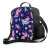 Cosmonaut On Whale Lunch Box Insulated Meal Bag Fantasy Space Stars Solar System Planets Lunch Bag Food Container for Kids