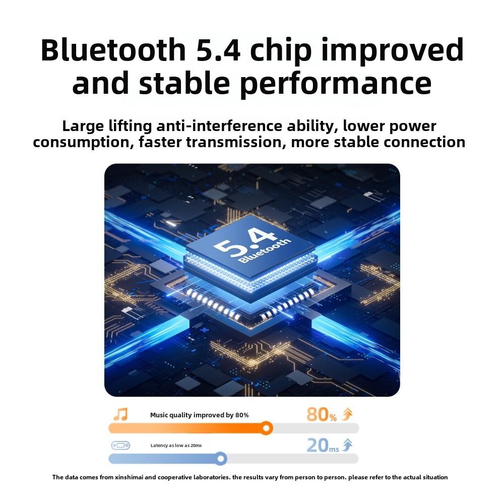 Bluetooth-гарнитура для шеи с подвесом и движением шеи 5.3 Беспроводная ультрадолгая жизнь Большая мощность ENC Шумоподавление