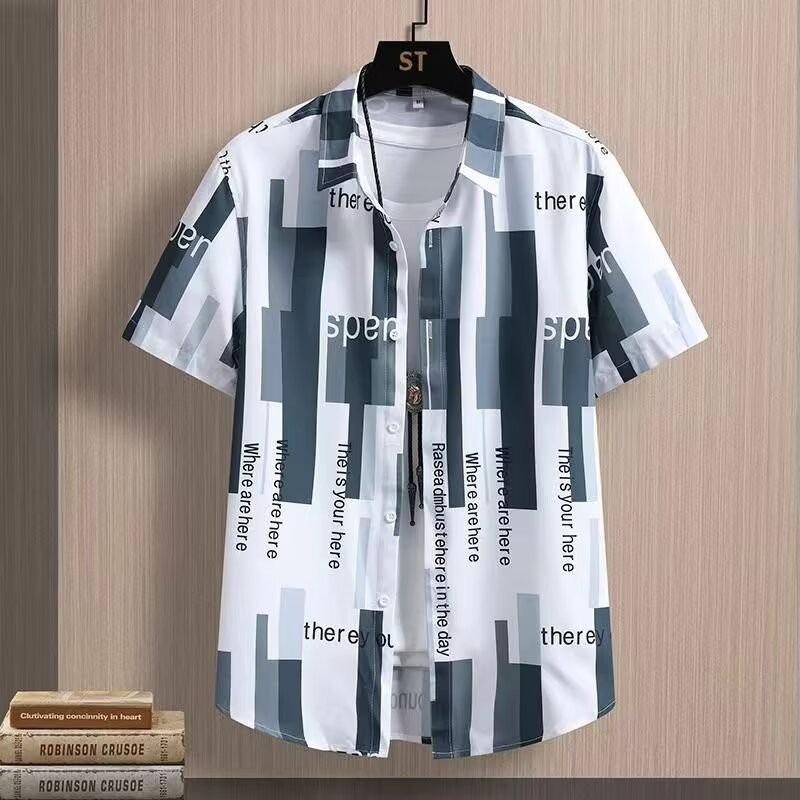 Retro Shirt Men's Summer Clothing, Hong Kong Style Student Loose Niche Design, Interesting New Men's Tops, Wear Outside
