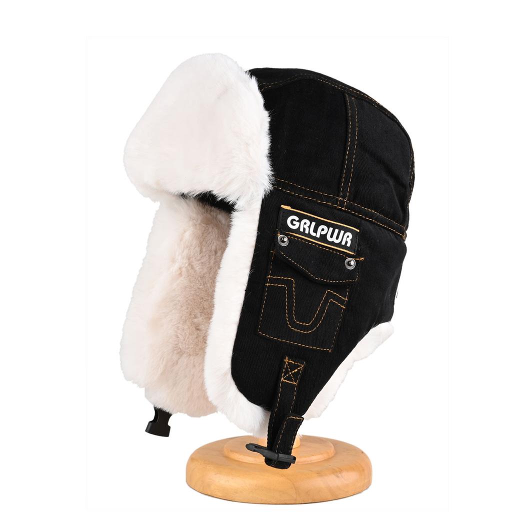 Хлопковые шапки мужские и женские зимние утолщенные термошапки с ушками для велоспорта и электромобилей, ветрозащитные лыжные шапки-ушанки