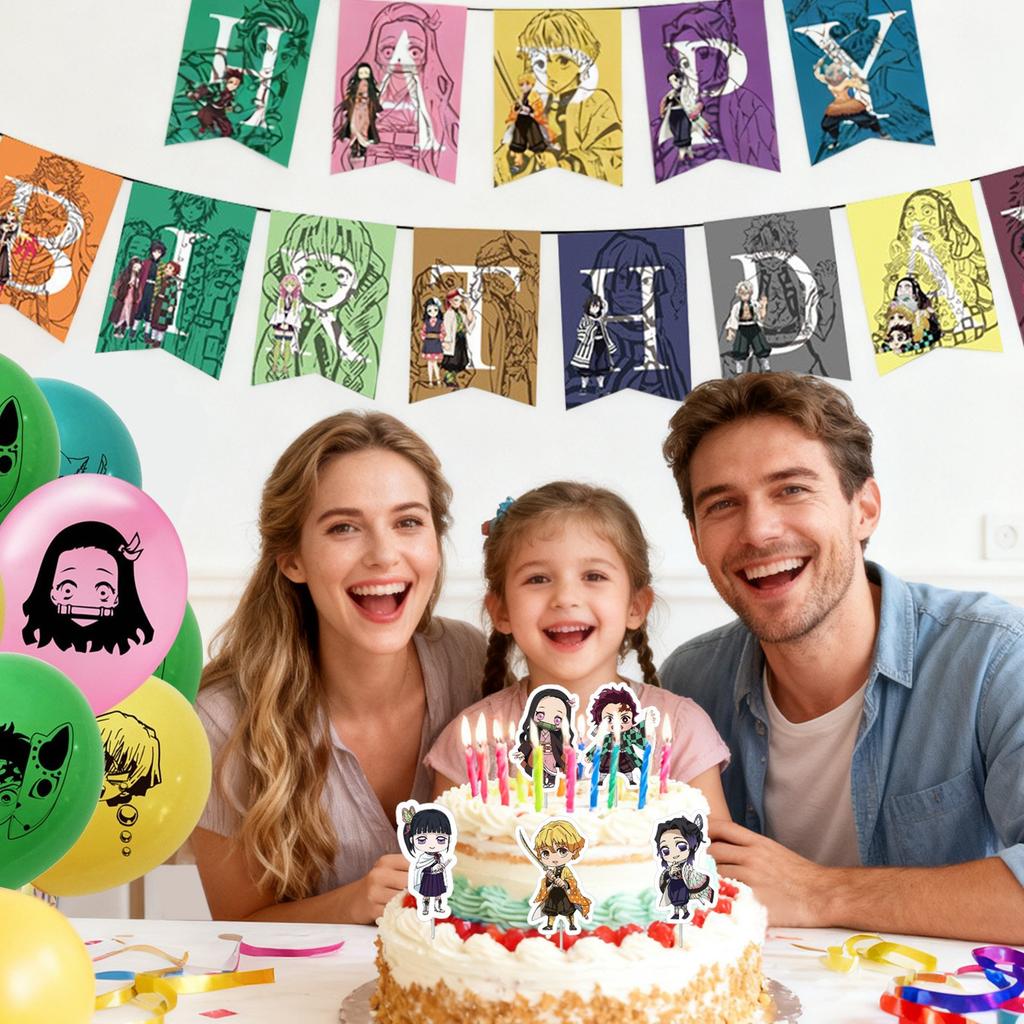 Birthday Themed Party Decorations, Banners, Flags, Cakes, And Flag Sets