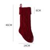 1 шт. Вязаный рождественский носок украшение рождественский подарочный мешок украшение для камина носки Санты и лося рождественский милый подарочный мешок