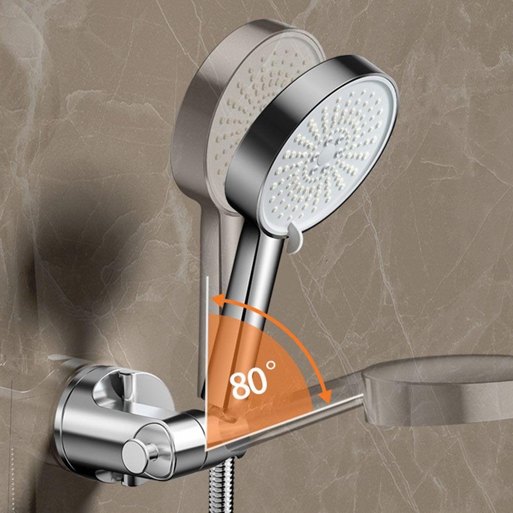 Self-adhesive Shower Holder 360°Adjustable Shower Head Stand Bracket Bathroom Accessories