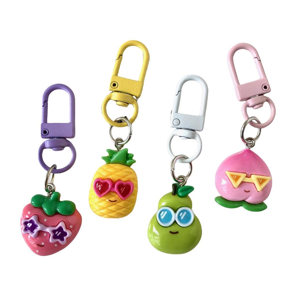 Изящная фруктовая подвеска, эффектная подвеска, подвеска для сумки, брелок, пластиковая/смоляная текстура для свиданий и светских мероприятий