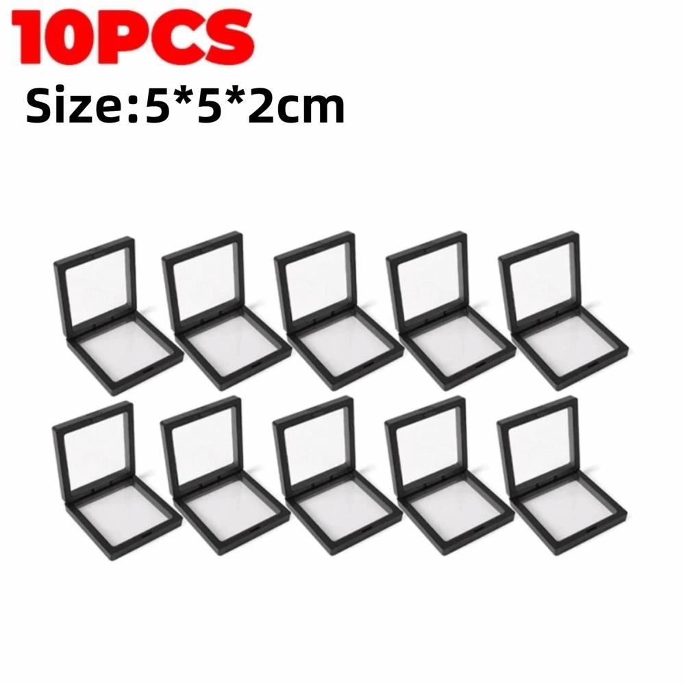 10Pcs Plastic PE Film Storage Box Suspension Jewelry Case Jewelry Retail Packaging