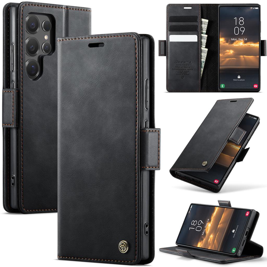 Кожаный чехол-книжка с карманом для карт для Samsung Galaxy S25 S24 S23 S22 Note 20 Ultra Coque Магнитная подставка Ударопрочный чехол