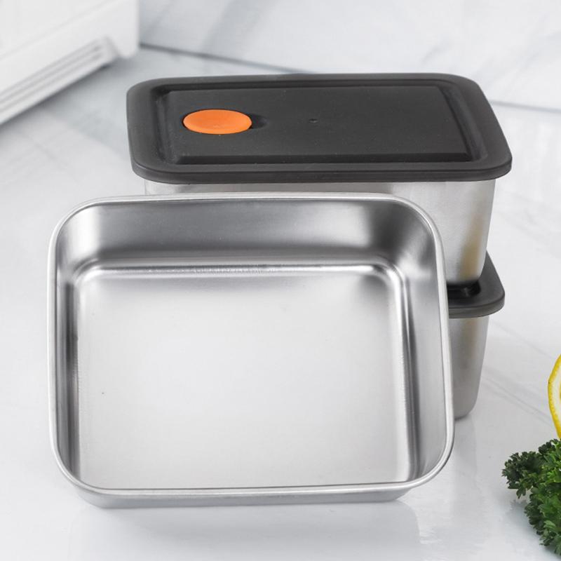 3/2/1/0,6 л нержавеющая сталь холодильник ящик для хранения продуктов с пластиковой крышкой готовить еду свежесть сохранение коробка пикник коробка
