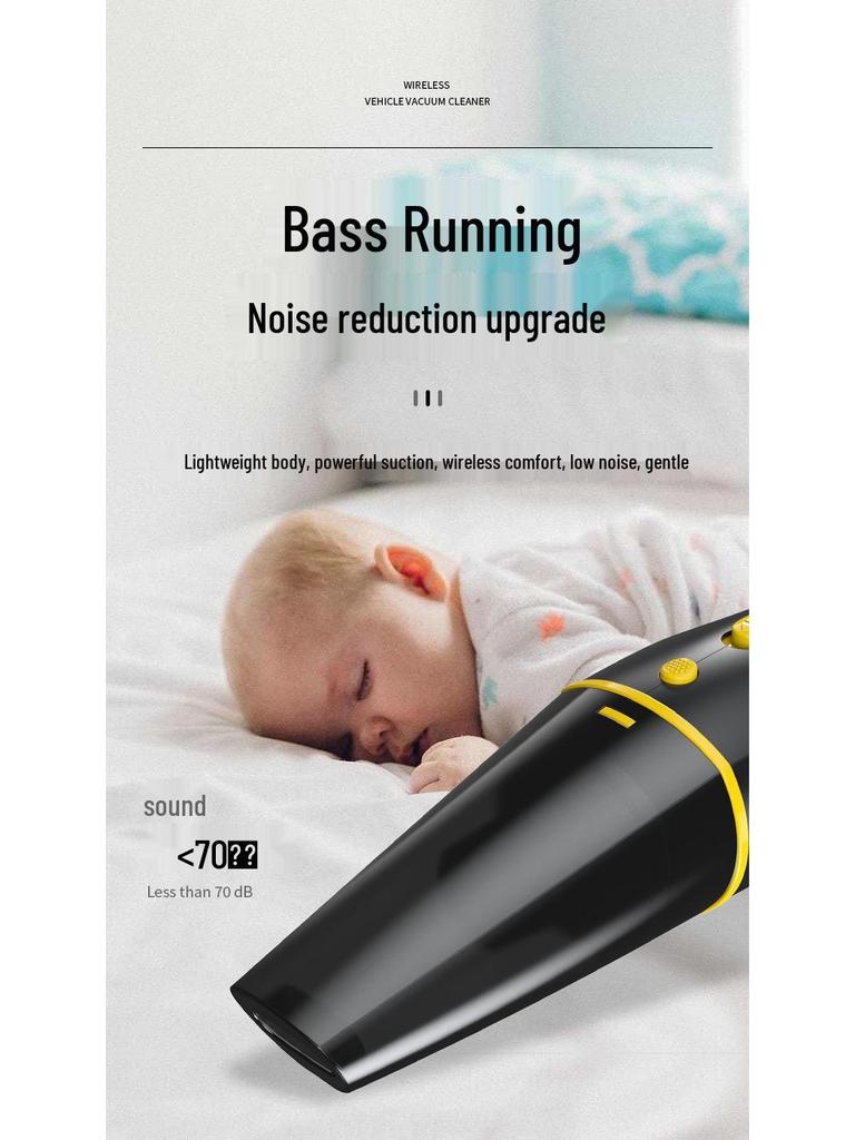 Мини-ручной портативный пылесос высокой мощности двойного назначения для автомобиля и дома