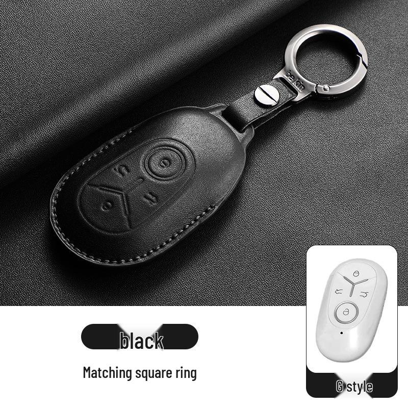 Premium Leather Key Cover for Geely Xingyuan 25 New Wish Dream Edition - Car Key Protection Bag