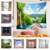 Ocean Wall Tapestry Landscape Forest Waterfall Tapestry Wall Hanging Tapestries Wall Carpet Beach Tapestry Home Decor