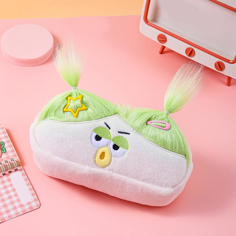 Взрывная Прическа Кукла Урод Плюшевая Кишка Ручка Сумка Большие Глаза Монстр Милая Девушка Сердце Сумка для Хранения Плюшевая Игрушка Пенал