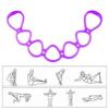 70cm 7 Ring Stretch Resistance Band 7 Ring Home Gym Resistance Bands  Home Gym Fitness