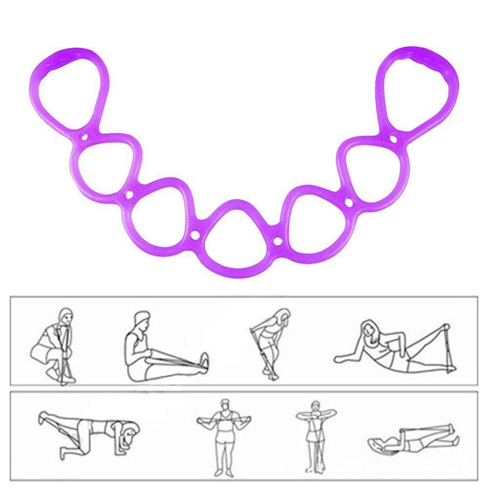 70cm 7 Ring Stretch Resistance Band 7 Ring Home Gym Resistance Bands Home Gym Fitness