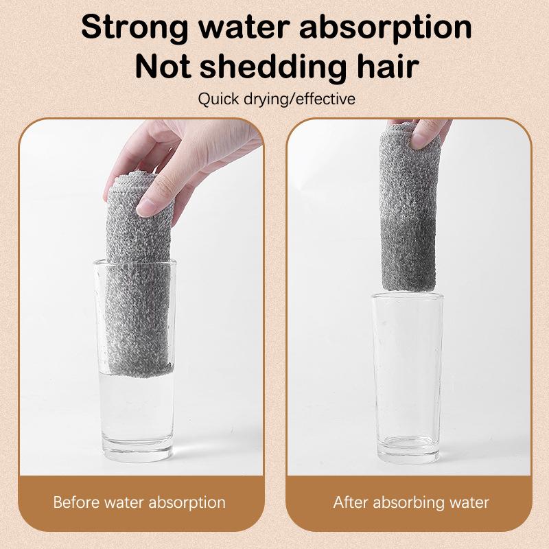 Кухонное мягкое чистящее полотенце из микрофибры, впитывающее масло, тряпка для мытья посуды