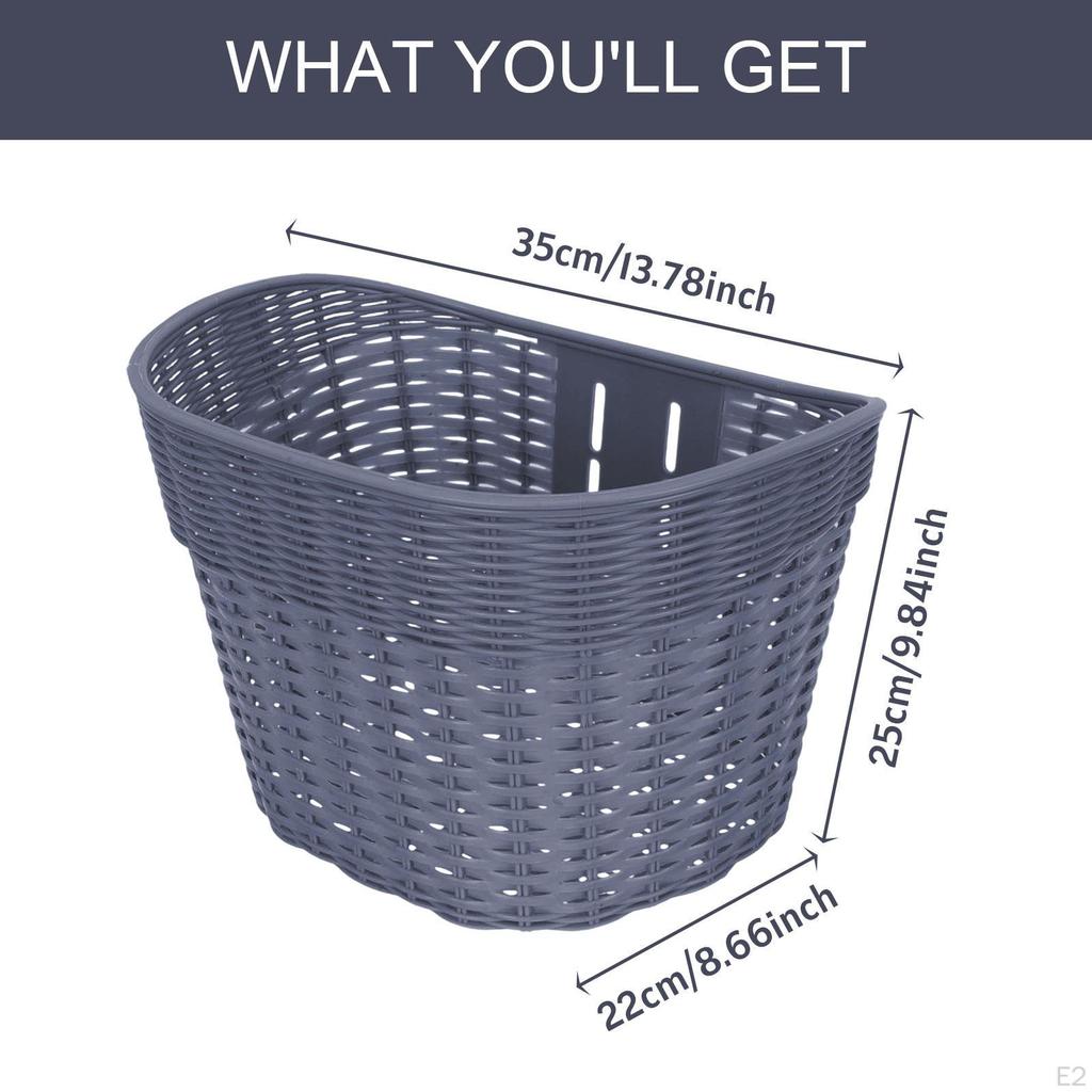 Front Kids Bike Basket Easy to Install Universal Sturdy Convenient Weatherproof Accessories