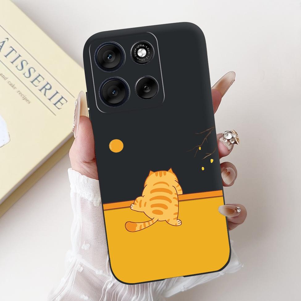 5G For Motorola Moto G56 G86 Cover For Motorola Moto G86 Case Silicone Fashion Butterfly Luxury Cute Funny Painted Back Cover