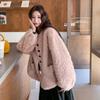 Eco-Friendly Winter Faux Fur One-Piece Leather Coat - Age-Reducing Style