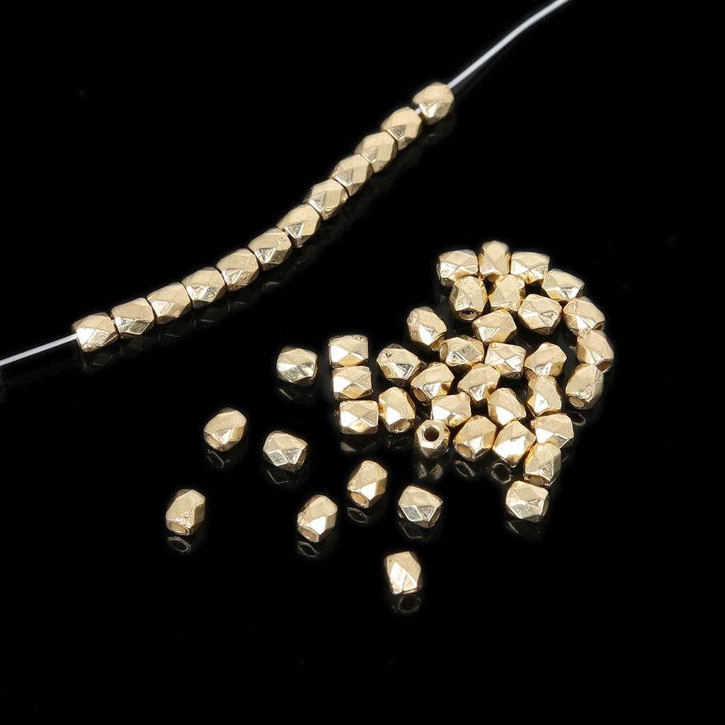 100-500Pcs Acrylic CCB Faceted Geometry Seed Spacer Beads for Jewelry Making DIY Bracelet Necklaces