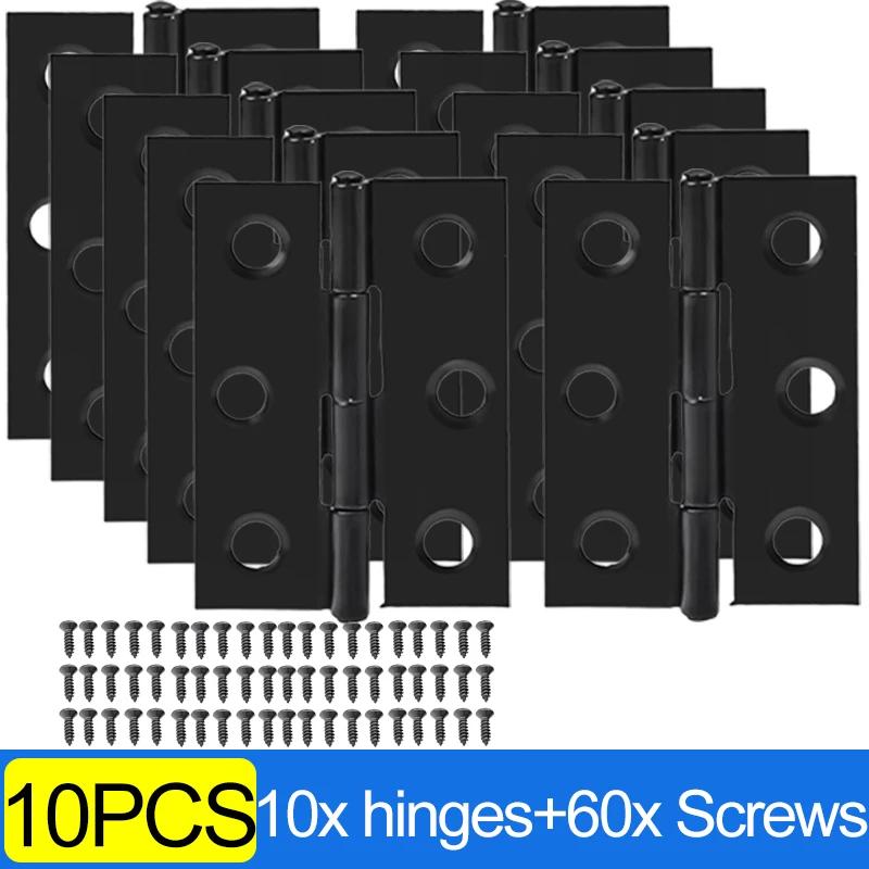 10/1 шт 2-дюймовая дверная петля из нержавеющей стали плоские петли оконные петли для шкафов дверной соединитель книжный шкаф деревянная коробка мебельная фурнитура